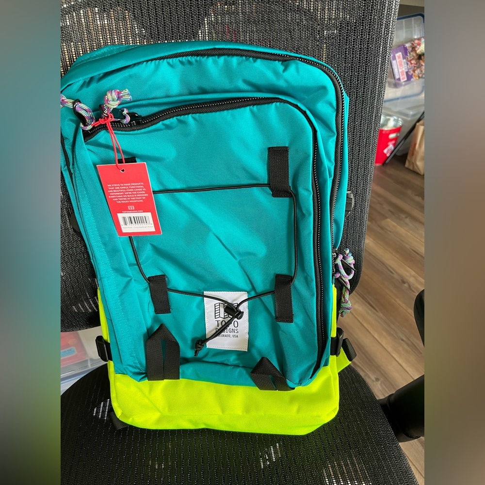 Slack pack backpack by Topo Designs.